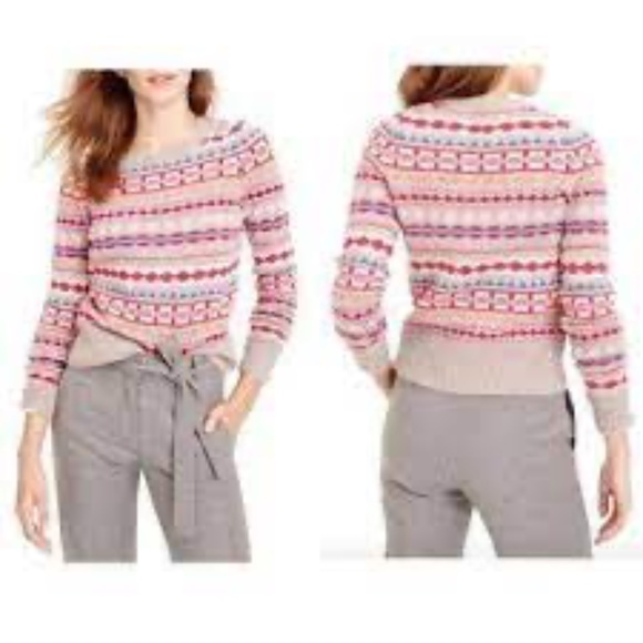 GAP Cotton Striped Alpine Crew Neck Sweater Size S and M - Picture 2 of 13